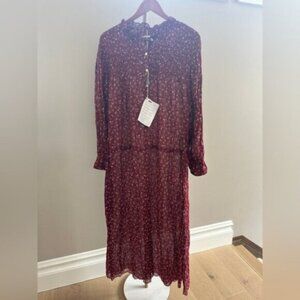 Isabel Marant Étoile Perkins Floral Boho Cotton Voile Dress 36 NWT